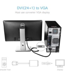CableDeconn Active DVI to VGA, 6FT DVI 24+1 DVI-D M to VGA Male with Chip Active Adapter Converter Cable for PC DVD Monitor HDTV 10 61oI4K9eJtL
