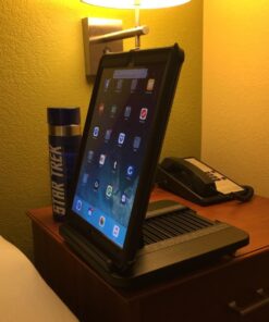 Padded Spaces Prop 'n Go Slim - iPad Pillow with Adjustable Angle Control for iPad Air, iPad Mini, iPad Pro, iPhone, Tablets, eReaders, and More (Black) 41 61oIXOw7YL