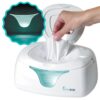 hiccapop Baby Wipe Warmer and Baby Wet Wipes Dispenser | Baby Wipes Warmer for Babies | Diaper Wipe Warmer with Changing Light | Newborn Essentials White 1 Count (Pack of 1) 54 61oK J6lViL