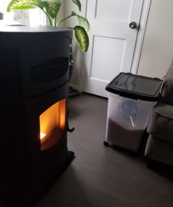 IRIS USA 65qt/16.2gal Airtight Pet Food Storage Container, Black 50 lbs Clear/Black 36 61oLB1u0KCL