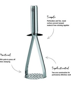 Rösle 12780 Potato, 10" Masher, Silver Potato Masher 8 61oLWht hxL