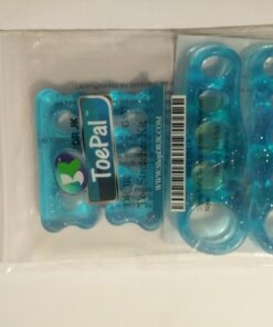 DR. JK- ToePal Gel Toe Separator, 2 Pairs, Toe Spacers, Toe Straightener, Hammer Toe Straightener, Toe Spreader, Toe Stretcher, Toe Corrector for Women and Men, Bunion Corrector Blue 35 61oMAriknuL