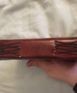 Handmade Embossed Blue Stone Leather Journal Notebook Refillable Sketchbook with 2 Latches, Lace Edging Diary By Cuero 39 61oN2I5Rb2L