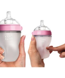 Comotomo Natural Feel Bundle - 2 Items (Pink, 5oz + 8oz) Pink 20 61oN5yBYczL