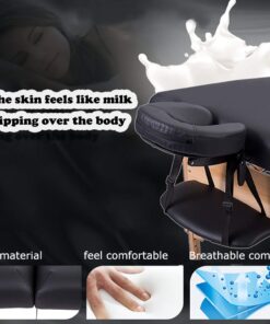BestMassage Portable 84 Inches Long 28 Inchs Wide Hight Adjustable Table 2 Folding Massage Spa Facial Cradle Salon Bed W/Carry Case, 1 Count (Pack of 1), Black 23 61oNmPuwf3L