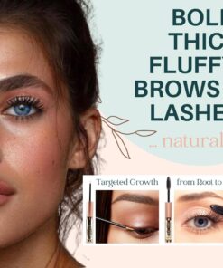 USDA Organic Castor Oil - All Natural Cold Pressed Castor Oil Eyelash Growth Serum with Mascara Tube - Eyelash Conditioner Lash Boost Serum 25 61oP25QBtAL