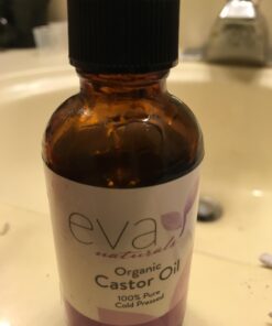 Eva Naturals Organic Castor Oil (2oz) - Promotes Hair, Eyebrow and Lash Growth - Diminishes Wrinkles and Signs of Aging - Organic Castor Oil for Hair Growth Eyelashes - Hair Growth Oil 100% Pure 2 Fl Oz (Pack of 1) 28 61oSSVu4okL
