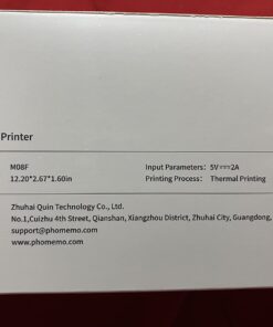 Phomemo M08F Portable Printer, 8.5'' x 11'' US Letter Mobile Compact Printer, Bluetooth Thermal Printer for Study, DIY Creation, Travel, List, Home, Gift, School, Office, Cyan Green & White 47 61oWFVvK9JL