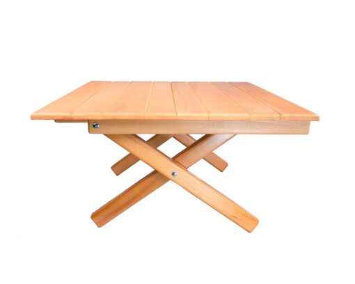 SHORT TABLE Simple Setup All-Purpose Use and Portability - Beach, Picnic, Camp, Floor, Or As A Gift - Original Slatted Table (Height 10”) Slated Original