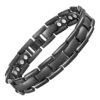Willis Judd Double Strength Magnetic Bracelet - Magnetic Bracelets for Men - Adjustable Length with Sizing Tool Black 30 61oY1dSbwPL