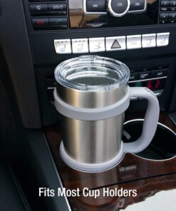 F-32 Handle - 19 COLORS - 20oz Size - Compatible with 20 Oz YETI Tumbler Travel Mug - BPA FREE (20OZ, ZEN GRAY, 1 Count (Pack of 1)) 20ozZen Gray 20.0 ounces 22 61oYjpwoUeS