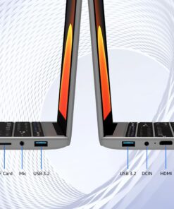 ApoloSign Windows Laptop, 12GB RAM, 512GB SSD(Expandable 1T) 15.6-inch Laptop Computer, 1080P FHD Display, Intel Jasper Lake N5095, Up to 2.8GHz Slim Computer with 2.4G/5G WiFi, 2 Speakers-Gray Silver 13 61oZ rrTtLL