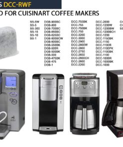 GOLDTONE 12 Pack Water Filters For CUISINART Coffee Maker Activated Charcoal Filter Water Replacement Charcoal Water Filters For CUISINART Coffee Machines Cartridges Replace CUISINART DCC-RWF 21 61oaHE7OEkL