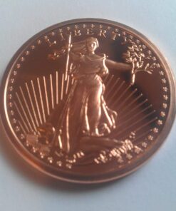 1 Ounce 2012 .999 Pure Copper Bullion Round St Gaudens Design by REEDERSONG