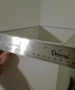 Elegant Designs LT1025-BLK Modern Leather Table Lamp with White Fabric Shade, Black 1 45 61od0ble42L