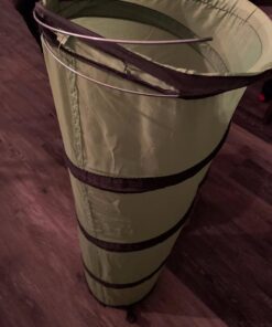 Petmate Jackson Galaxy Cat Crawl Solid Tunnel, Green/Orange 30 61of3jetmuL