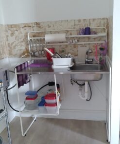 Camco 43511 Mini Dish Drainer, White, EA Dish Rack and Tray 35 61ohkPACvsL