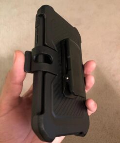 SUPCASE Unicorn Beetle Pro Series Case Designed, with Built-In Screen Protector Full-Body Rugged Holster Case for iPhone XR 6.1 Inch (2018 Release) (Black) Black 58 61ohwVohxuL