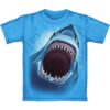 Great White Shark Turquoise Youth Tee Shirt Small 67 61ojKSimFNL