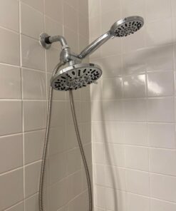 AquaDance 7" Premium High Pressure 3-Way Rainfall Combo for The Best of Both Worlds - Enjoy Luxurious Rain Showerhead and 6-Setting Hand Held Shower Separately or Together - Chrome Finish - 3328 2.5 Gallons Per Minute 27 61ok0kxcOEL