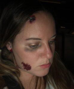 Supperb® Temporary Tattoos - Bleeding Wound, Scar Halloween Halloween Tattoos (Set of 2) 15 61ol fy3 jL