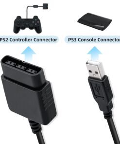 Alternative view of Mcbazel Playstation 2 Controller to USB Adapter for PC or Playstation 3 Converter Cable for Sony DualShock PS2 PS3 Controllers (NOT Compatible with Dancing Mat Guitar Hero)