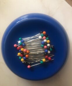 Grabbit Magnetic Sewing Pincushion with 50 Plastic Head Pins, Blue 1 Count (Pack of 1) 8 61onNDqJdL