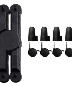 Kantek Mobile CPU Stand with Adjustable Width and Locking Casters, 16-Inch Wide x 7-Inch Deep x 4.8-Inch High (CS200B),Black 25 61opOvp48EL