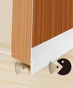 SUNMON Silicone Door Draft Stopper – 39 inches Door Seal Strip for Under Door Seal Gap Interior & Exterior Doors Weather Stripping Soundproof (White) White 12 61opR2R2y5L