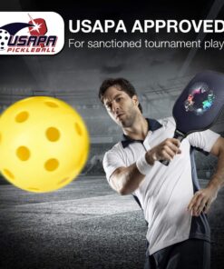 Alternative view of niupipo Pickleball Paddles, USAPA Approved Pro Graphite Pickleball Paddle/Paddles Set, Polypropylene Honeycomb Core, Cushion 4.72In Grip, Portable Bag/Paddle Cover, Lightweight Pickleball Racket Black