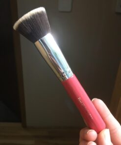 Flat Top Kabuki Foundation Brush - Premium Makeup Face Brush For Liquid, Cream, Powder - Blending, Buffing, Stippling Brush - Pro Quality Synthetic Dense Bristles Pink 31 61oqaGOC2dL