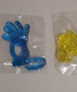 Adorox 72 Pieces Vinyl Glitter Sticky Hands Party Favor Birthday Gifts Toys Goodies (1 1/4" Long) 35 61orn0SHtmL