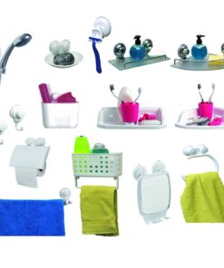 Non-Rotating Hand-Held Shower Head Bracket in White - Secure Suction Cup Mount, Fits Up to 1-Inch Base, No Drilling Required 17 61orw7nMpbL