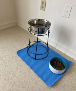 SPOT Elevated Dog Feeder, Stainless Steel, Single Bowl, Hygienic, Easy to Clean, Promotes Proper Posture, Ideal for Medium and Large Breeds, 14-Inch 33 61oskCKf4PL