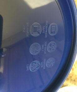 Pyrex Blue 4 Cup Round Plastic Cover - 6-Pack Dark Blue 7 61osl1kJdvL