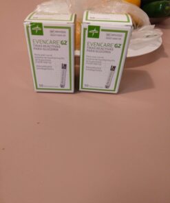 Medline EvenCare G2 Blood Glucose Test Strips, Self-testing with G2 Monitoring System, 6 Second Results, 50 Count System, 6 Second Results, 50 Count 13 61ox2wskTzL