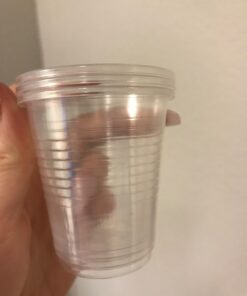 Dynarex Disposable Clear Drinking Cups - Single Use Plastic Cups for Office, Hospital, Clinic - with Rolled Rim, Ribbed Center - 3oz, Bulk Supplies Box of 100 3 oz. 21 61ozE0UegZL