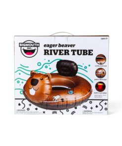 BigMouth Inc. Eager Beaver River Tube - Ultra Durable, Easy-Inflate Vinyl Beaver Raft with Grab n' Latch Rope and Comfy Mesh Seat, Great for River Rafting and Floating with Friends 8 61p 2WYEjZL