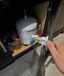 Child Safety Cabinet Locks Latches - 12 Pack,Kids Baby Proofing Lock Child Proof Drawer Locks - Cupboard Hidden Latch - Adhesive,Door Spring Lock - No Tools,Drill (White) 33 61p ay8m30L