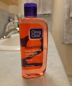 Clean & Clear Essentials Oil-Free Deep Cleaning Face Astringent with 2% Salicylic Acid Acne Medication for All Skin Types, Facial Astringent to Treat & Help Prevent Pimples, 8 fl. oz 26 61p00t6CNnL 1