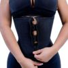 YIANNA Latex Waist Trainer Corsets Zipper Underbust Sport Girdle Hourglass Body Shaper for Women A-black XX-Large 9 61p1 ncA14L