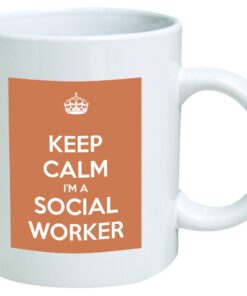 Keep Calm I'm A Social Worker Coffee Mug Great Office Novelty by Go Banners
