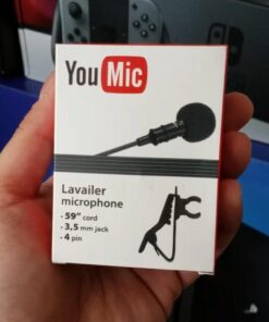 YouMic - Small Lavalier Microphone with Clip - Lav Lapel Mic for Camera Phone iPhone iOS Android PC Laptop Video Recording - Noise Cancelling 3.5mm Jack 37 61p1tDeNljL
