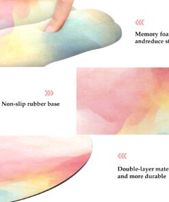 EooCoo Ergonomic Mouse Pad with Wrist Support, Non-Slip Base Mouse Mat for Internet Cafe, Home & Office - Pattern 6 1pc Memory Foam Pattern 6 12 61p4pqIBBqL