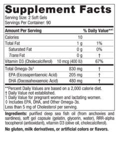 Nordic Naturals Prenatal DHA, Unflavored - 180 Soft Gels - 830 mg Omega-3 + 400 IU Vitamin D3 - Supports Brain Development in Babies During Pregnancy & Lactation - Non-GMO - 90 Servings 180 Count (Pack of 1) 18 61p55YwLdbL 2