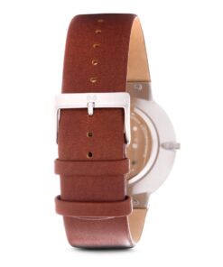 Skagen Men's Ancher Stainless Steel and Mesh Quartz Watch Silver/Brown 15 61p5lAZafL