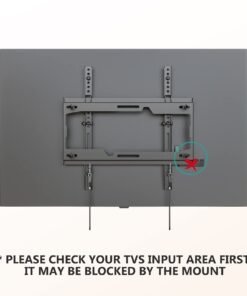 WALI Tilt TV Wall Mount Bracket for Most 26-55 inches LED, LCD, OLED Flat Screen TVs up to 99lbs with Mounting Holes 100x100mm to 400x400mm (TTM-1), Black 33 61p6AAC5IL