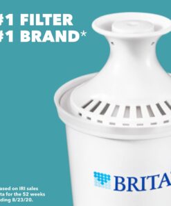 Alternative view of Brita Water Filter Pitcher for Tap and Drinking Water with 1 Standard Filter, Lasts 2 Months, 6-Cup Capacity, Christmas Gift for Men and Women, BPA Free, Red