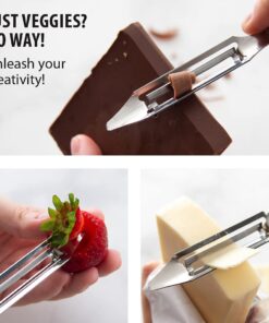 Rada Cutlery Vegetable Peeler Stainless Steel Blade with Aluminum Made in The USA, 7-1/4 Inches, 8, Silver Handle 7 61p8JfY4mBL