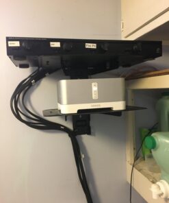 VideoSecu 2 Shelf DVD DVR VCR Wall Mount Bracket Component Shelf for DVD Player DDS Receiver Video Audio Cable Box MDVD04B WP6 25 61p8U bGL8L